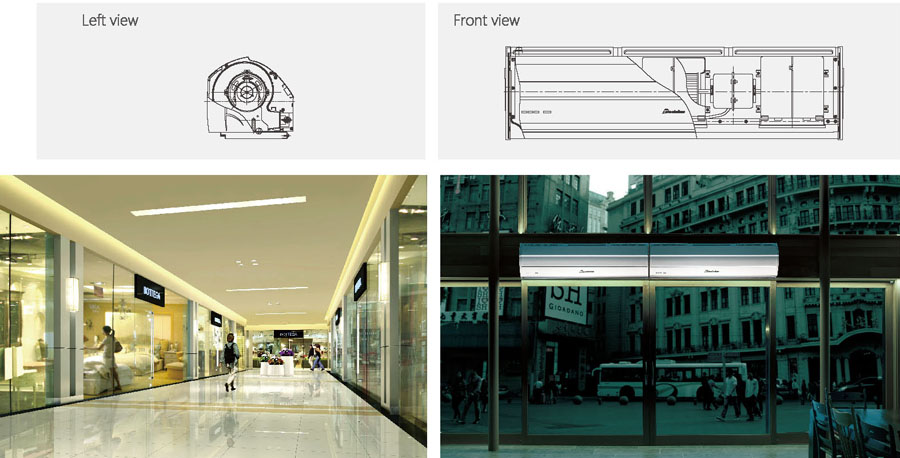 Fashion wind series air curtain