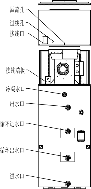 空氣能熱水器X9結構示意圖